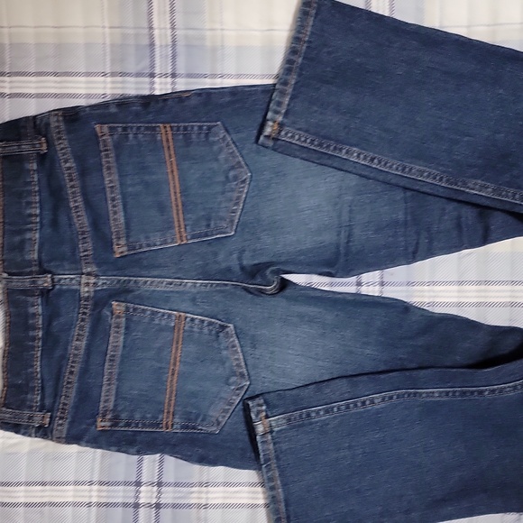 Carters Skinny jeans, boys 8, dark wash, zipper, hook & eye fastener. - Picture 2 of 4
